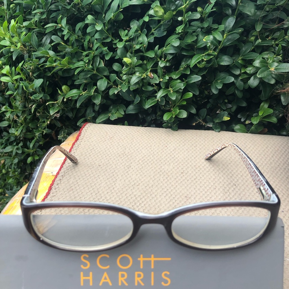 Coach Annabel 530 Brown Cream and Brown Reading Glasses
